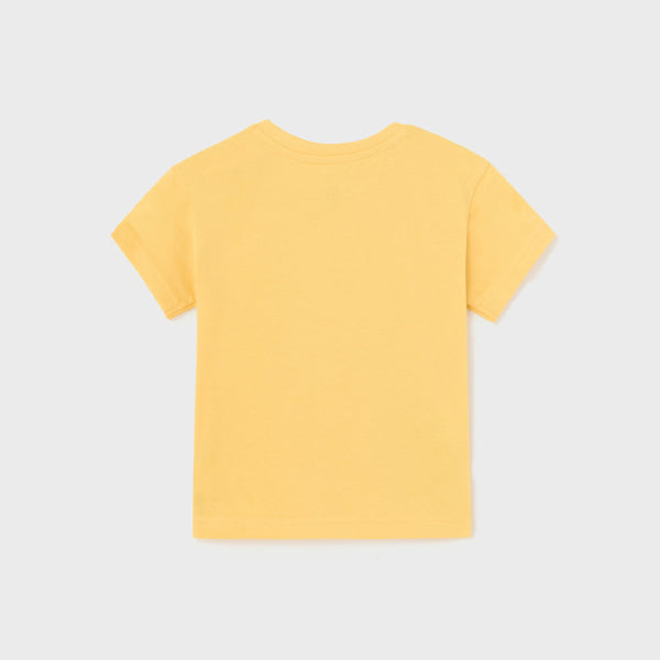 YELLOW SHORT SLEEVE GRAPHIC T-SHIRT FOR BOYS