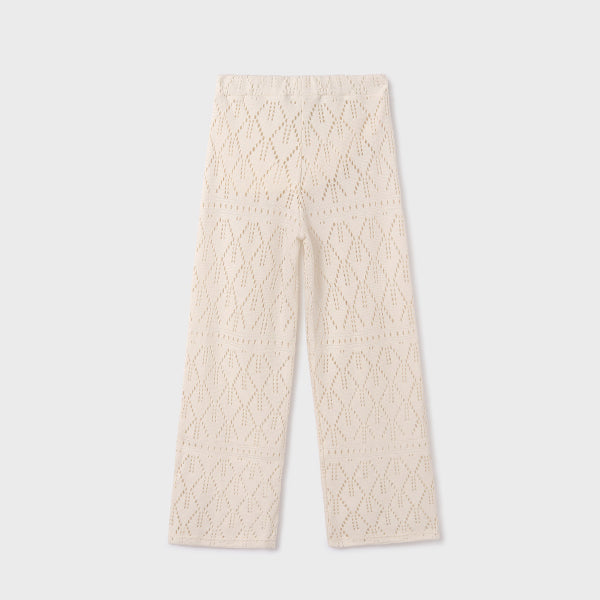 GIRLS BEIGE LOOSE TROUSER