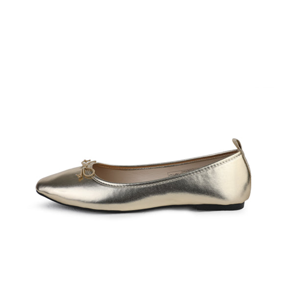 GOLDEN GLOW BALLET FLATS