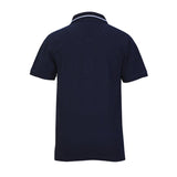 BOYS NAVY BLUE SHORT SLEEVE POLO TEE - ruffntumblekids