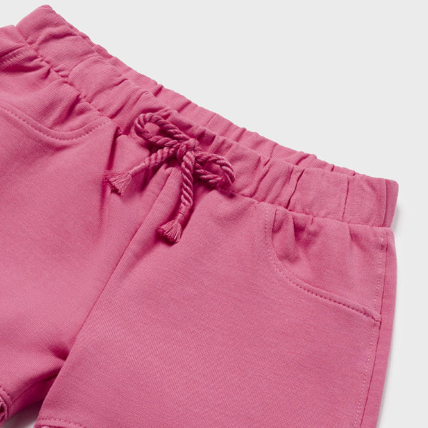 PINK CHENILLE SHORT FOR BABY GIRLS