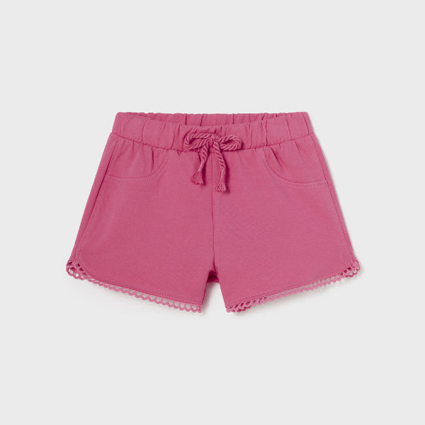 PINK CHENILLE SHORT FOR BABY GIRLS