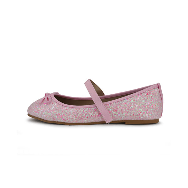 PINK SPARKLE BALLET FLATS