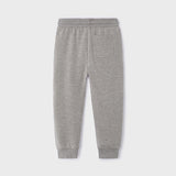 GREY CUFFED FLEECE JOGGERS FOR BOYS