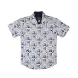 OFFWHITE SHORT SLEEVE PRINT SHIRT