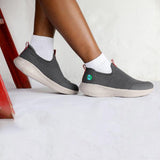 UNISEX CHARCOAL SKECHERS SLIP ON SNEAKER - ruffntumblekids