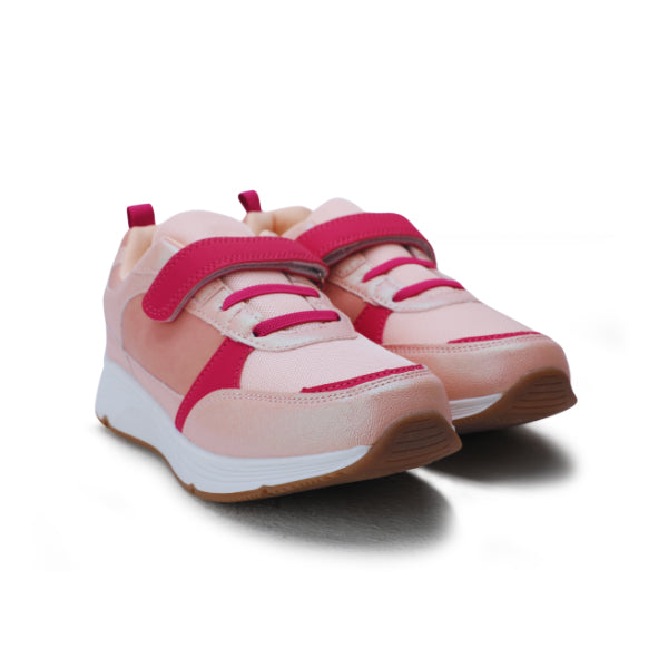 GIRLS' PINK & PEACH DUAL-TONE SNEAKERS