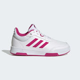 WHITE AND PINK ADIDAS SNEAKER WITH WHITE LACE UP