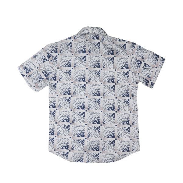 OFFWHITE SHORT SLEEVE PRINT SHIRT