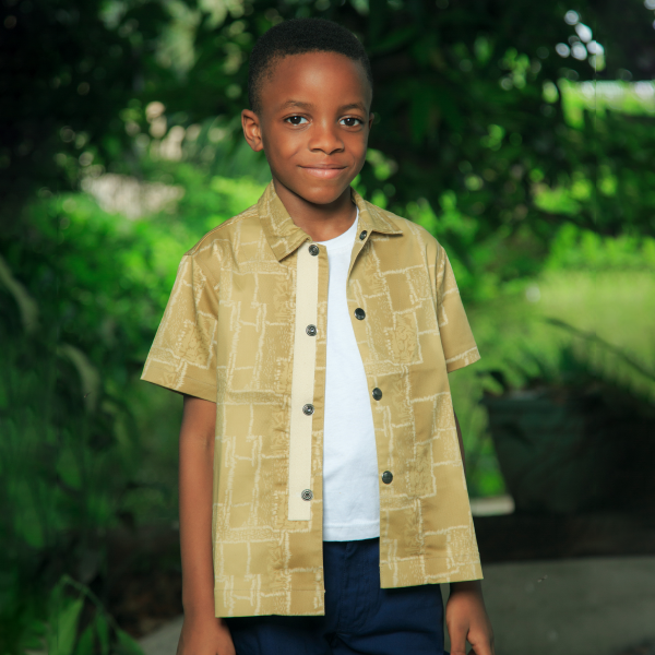 GOLDEN OLIVE SHORT SLEEVE SHIRT