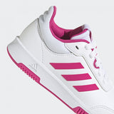 WHITE AND PINK ADIDAS SNEAKER WITH WHITE LACE UP