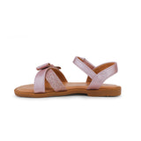 GIRLS' ROSE GOLD GLAM SANDALS