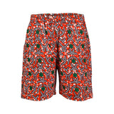 ORANGE ANKARA SHORT SET FOR BOYS