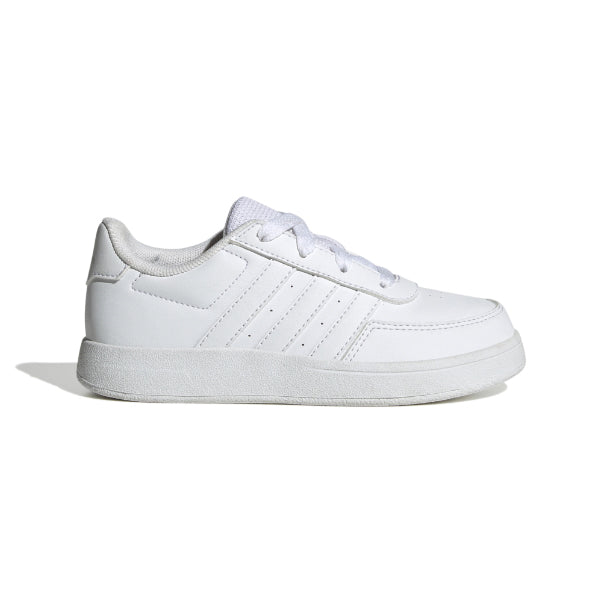 BOYS WHITE STRIPE LACE UP SNEAKERS