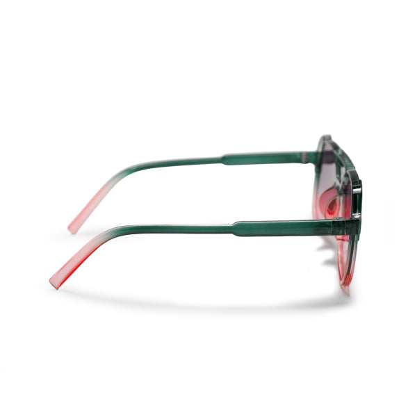 GREEN AND LIGHT PINK FRAME SUNGLASSES