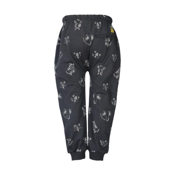 DARK GREY PRINTED JOGGER - ruffntumblekids