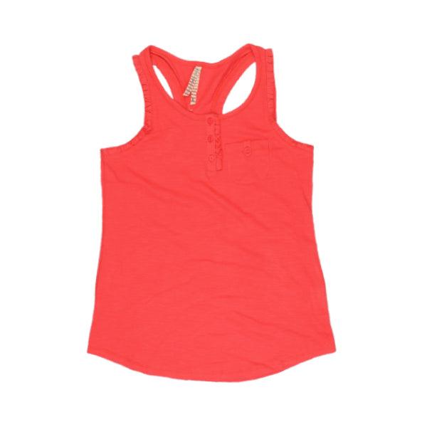 TOMATOS RED 3 BUTTONS TANK TOP - ruffntumblekids