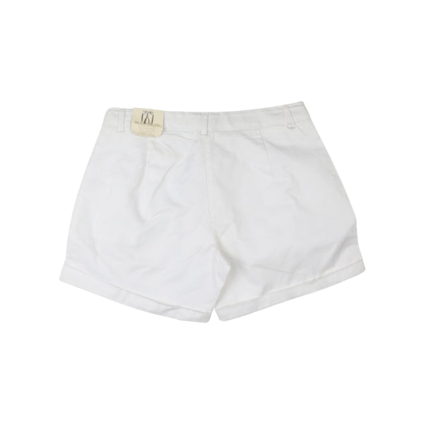 GIRS WHITE SHORT WITH BELT.