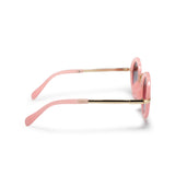 PINK ROUND FRAME SUNGLASSES