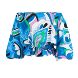 MULTI-COLOR OFF SHOULDER CREPE BLOUSE