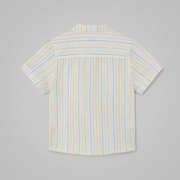 BABY BOYS MULTI-COLOR STRIPED SHIRT