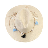 BEIGE GIRLS EMBELLISHED FEDORA HAT