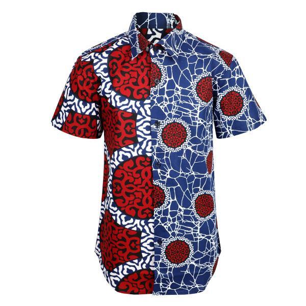 BOYS MIXED ANKARA SHIRT - MULTI-COLORED - ruffntumblekids