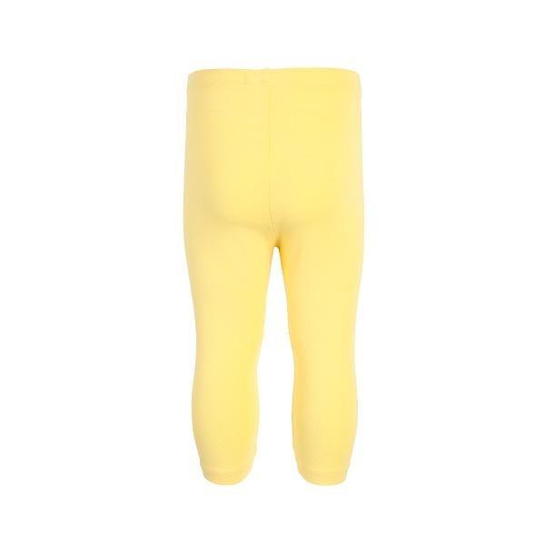 Girls Leggings Stripes And Polka Dot Print - Pack Of 3 - Yellow Blue Grey