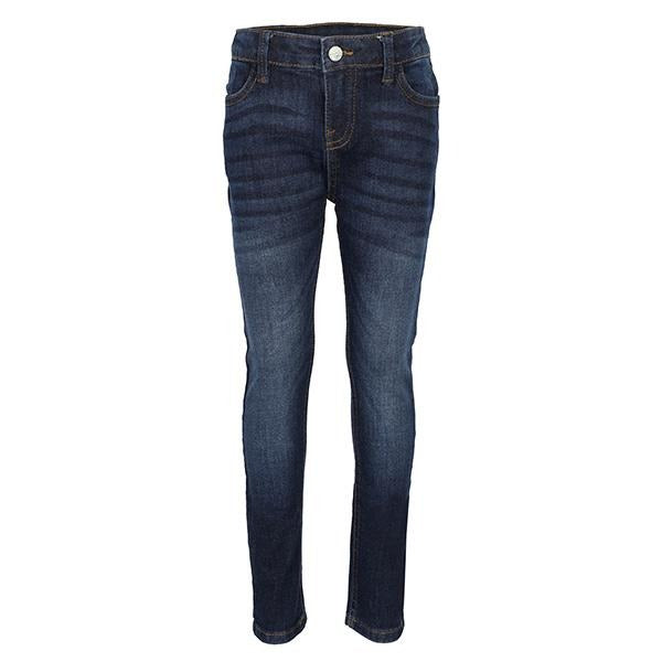 GIRLS BASIC DENIM TROUSER - DARK BLUE