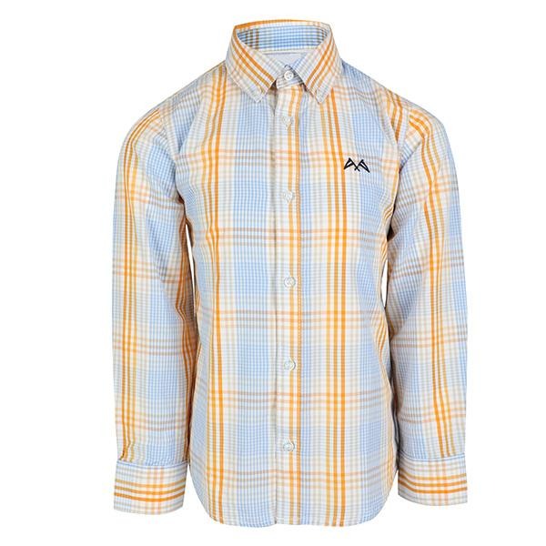 BOYS LONG SLEEVE CHECK SHIRT - MULTICOLOUR - ruffntumblekids