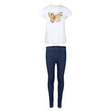 GIRLS NAVY BUTTERFLY LEGGINGS SET - ruffntumblekids