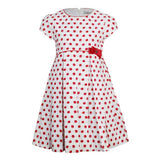 WHITE AND RED OTTOMAN GIRLS DRESS - ruffntumblekids