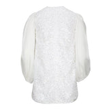 GIRLS WHITE SEQUIN DRESS - ruffntumblekids