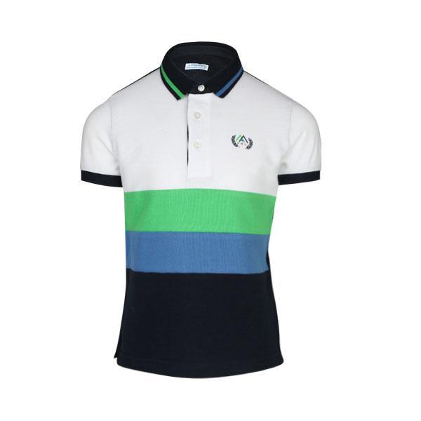 BOYS SHORT SLEEVE POLO - GREEN - ruffntumblekids