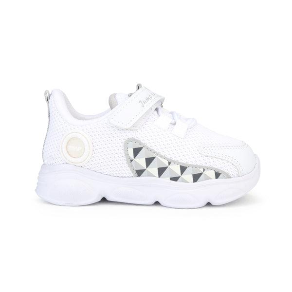 WHITE LACE UP BABY UNISEX SNEAKERS - ruffntumblekids