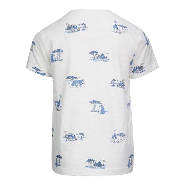 BOYS WHITE GRAPHIC SHORT SLEEVE TSHIRT - ruffntumblekids