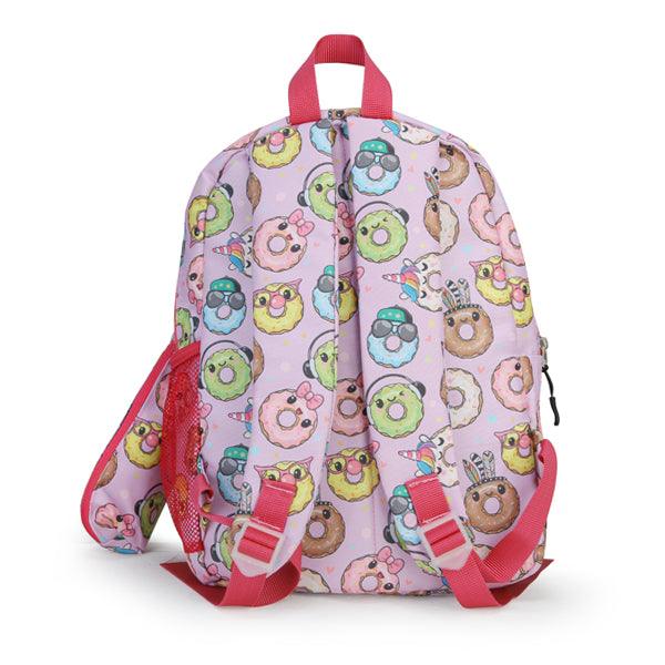 GIRLS PINK PRINTED BACKPACK SET - ruffntumblekids