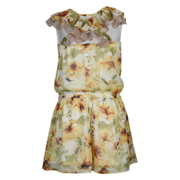 CHAMOMILE PRINTED GIRLS DRESS - ruffntumblekids