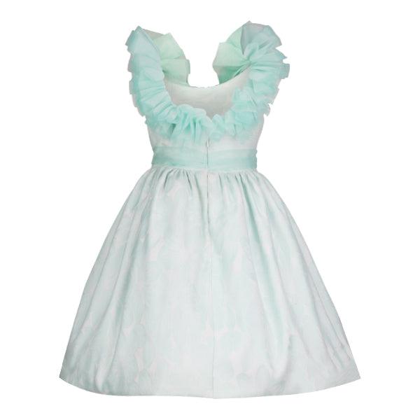 GIRLS MINT GREEN BALL DRESS - ruffntumblekids