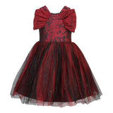 GIRLS WINE DAMASK DRESS - ruffntumblekids