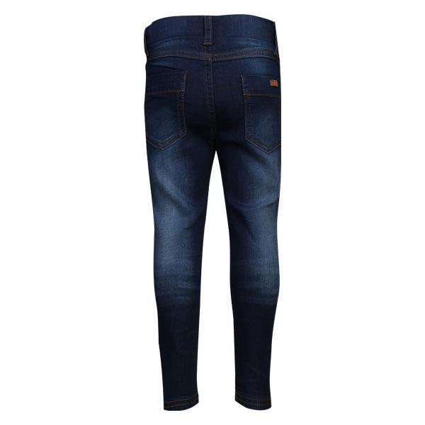 GIRLS DENIM BLUE BASIC TROUSERS - ruffntumblekids