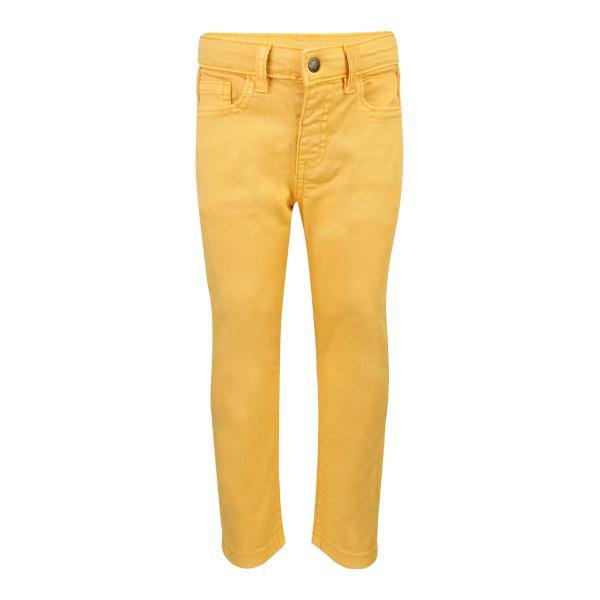 BABY BOYS TWILL TROUSER - YELLOW - ruffntumblekids