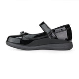 GIRLS BLACK PATENT VELCRO SCHOOL SHOE - ruffntumblekids