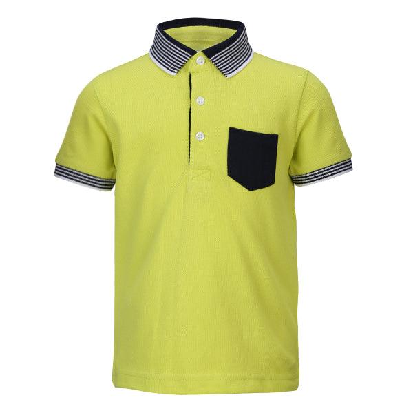 LIME GREEN BOYS POLO TEE - ruffntumblekids