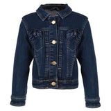 GIRLS DENIM LONG SLEEVE JACKET - ruffntumblekids