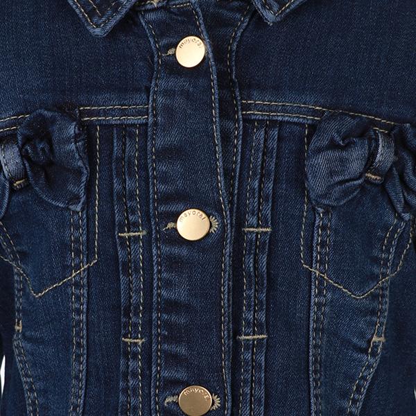 GIRLS DENIM LONG SLEEVE JACKET - ruffntumblekids