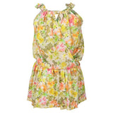 GIRLS PRINTED DRESS - LIME GREEN - ruffntumblekids