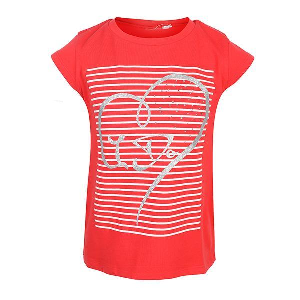 RED 'HEART SHAPE' DESIGNED TEE - ruffntumblekids