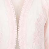 GIRLS EMBROIDERED BOLERO JACKET - ROSE PINK - ruffntumblekids