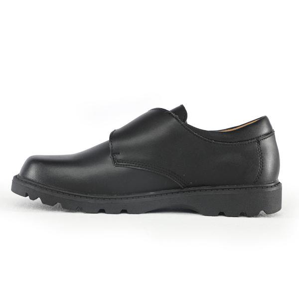 BOYS BUCKLE SCHOOL SHOE - BLACK - ruffntumblekids